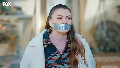 Turkish Woman Tape Gagged