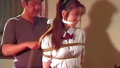 2 Innocent Asian Girls Tied With Extra Rope Very Tight