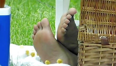 Ebony Soles With White Toes