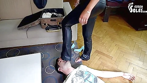 Submissive Dude Gets To Smell His Mistresss Shoes And Feet Submissive Dude Gets To Smell His Mistresss Shoes And Feet